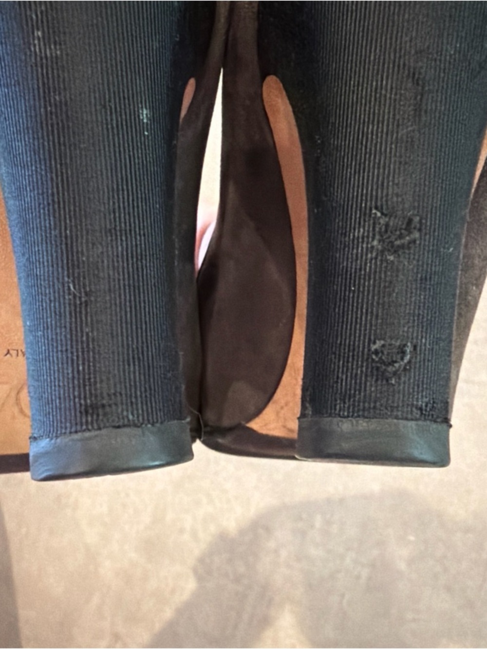 CHANEL COCO Mark Pumps Shoes 36 US 6 Gray Suede Black Ribbon Heels - Picture 13 of 13